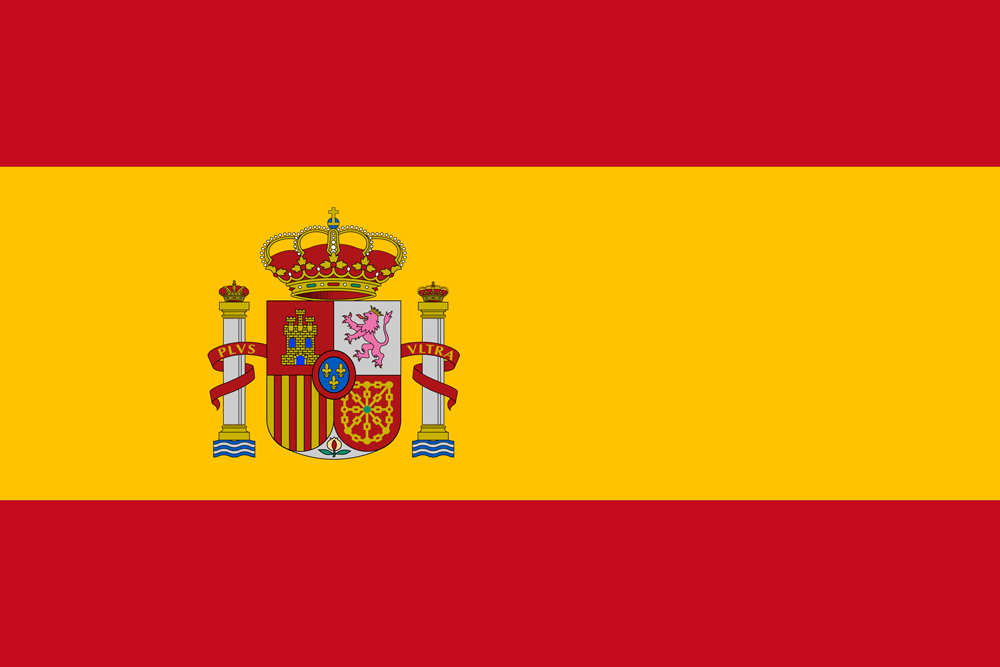 a flag with a coat of arms and a crown